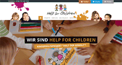 Desktop Screenshot of helpforchildren.de