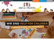 Tablet Screenshot of helpforchildren.de